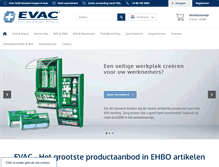 Tablet Screenshot of evac.nl